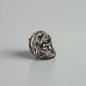 Bague en argent sterling plaqué rhodium Style gothique Lion Zeus Bijoux faits à la main Bague en pierres précieuses inspirée de la mythologie vintage Cadeau Turquie - Product Image 6