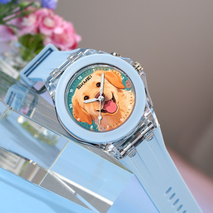 Kids' cartoon watch Student waterproof quartz wristwatch with silicone strap Water resistance and clear number markings - Product Image 1