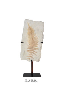 2024 thiết kế mới bán sỉ nhựa giả lá hóa thạch tượng bàn cho trang trí nội thất - Product Image 3