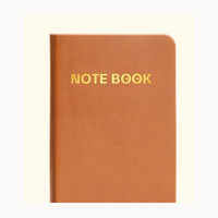 Carnet de notes A7 avec 196 pages lignées, couverture en cuir PU et marque-pages en ruban pour les notes de voyage