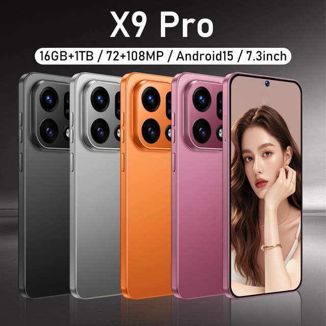Business X9pro 5G Smartphone 16GB+1TB Dual SIM 108MP Camera 8000mAh Mobile Phones Professional Telephone Affaires Bulk