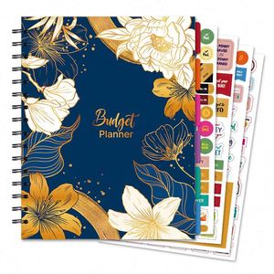 Organizador de Facturas Mensuales con Impresión Grande, Planificador con Cubierta de Papel Premium para Control de Presupuesto y Ahorros, con Pegatinas de Regalo - Product Image 1