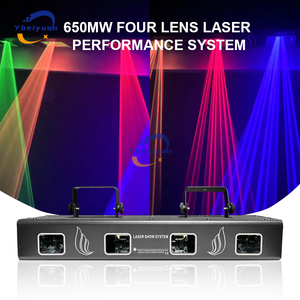 <strong>DJ</strong> Laser Scanning Projector Four-Lens Four-Color DMX512 for Stage Disco Bar Club KTV Christmas Decoration Party Laser Light - Product Image 4
