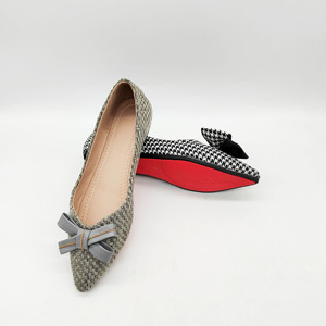 Zapatos Planos de Punta <span class=keywords><strong>con</strong></span> <span class=keywords><strong>Lazo</strong></span>, Diseño Nuevo, Zapatos de Bailarina Suaves para Mujer - Product Image 6