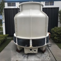 Tour de refroidissement à circuit fermé en PRV, silencieuse, refroidie par eau, système de refroidissement à contre-courant rond