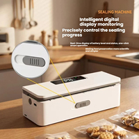 Scelleuse sous vide portable mini de type usine, double usage, hermétique, pour la conservation des aliments et des snacks, rechargeable Type-C