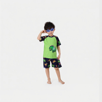 Offre Spéciale enfants Sunsuit maillots de bain garçons tout-petits garçons deux pièces avec chapeau UPF50 + Surf maillot de bain Rush Guard pour la natation et le surf
