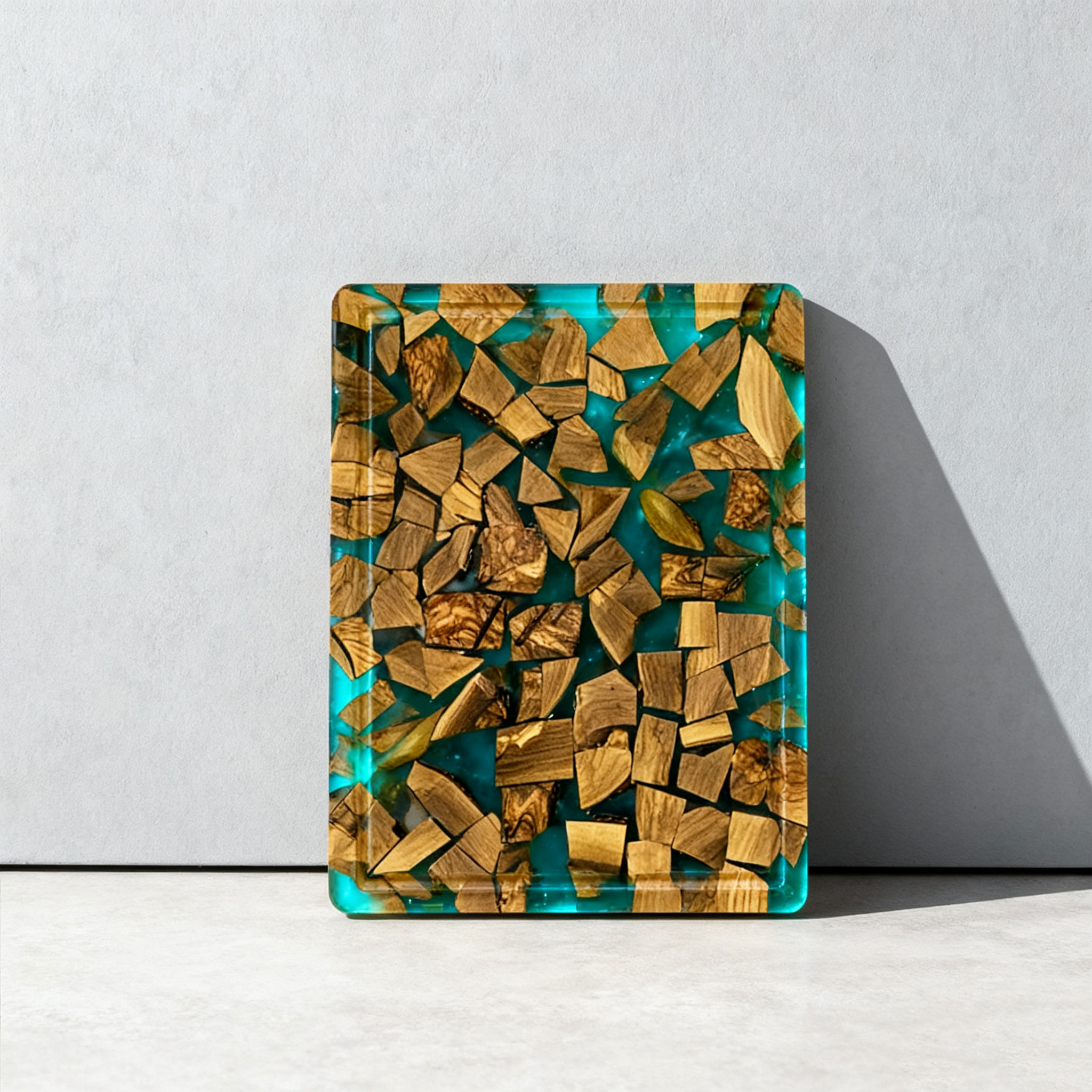 42*30*2 cm + résine de n'importe quelle couleur