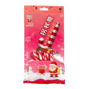 Bonbons durs multicolores en forme de canne à <span class=keywords><strong>sucre</strong></span>, saveur menthe poivrée, emballés en sachet cadeau, décoration de Noël, commande OEM - Product Image 4