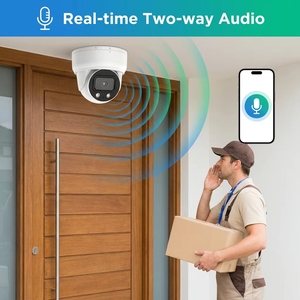 HIK OEM 2K Night Vision Indoor Full Color HD POE IP Dome Camera CMOS Sensor Built-in Mic NVR <strong>Cloud</strong> Storage IP65 Pan-Tilt H.265AI - Product Image 3