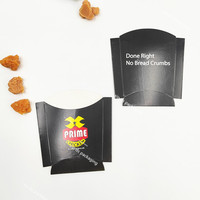 Caja de patatas fritas desechable personalizable con recubrimiento UV de laminación mate en relieve Manejo de impresión