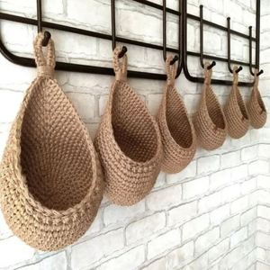 Tapiz de Macramé para Colgar en la Pared, Jardín Ecológico, Cesta de Flores, Macetas Grandes con Flores, Bambú y Decoración, Puerta Trasera Etíope - Product Image 4