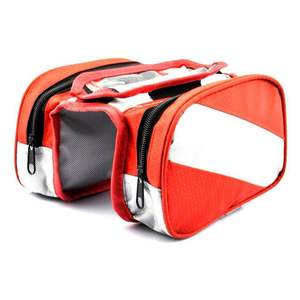 Bolsa para tubo superior de bicicleta Xcb223, lona roja con bolsillo para teléfono, montaje de liberación rápida para ciclismo, almacenamiento en el cuadro de bicicleta de montaña - Product Image 4