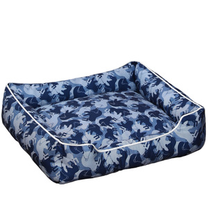 DO Marine Quadratisches Plüsch XL Hunde- & Katzenbett Ganzjährig Nicht-Klebendes Fell Waschbar Modisches Tarnmuster Komfortables Haustierbett für Zuhause - Product Image 5