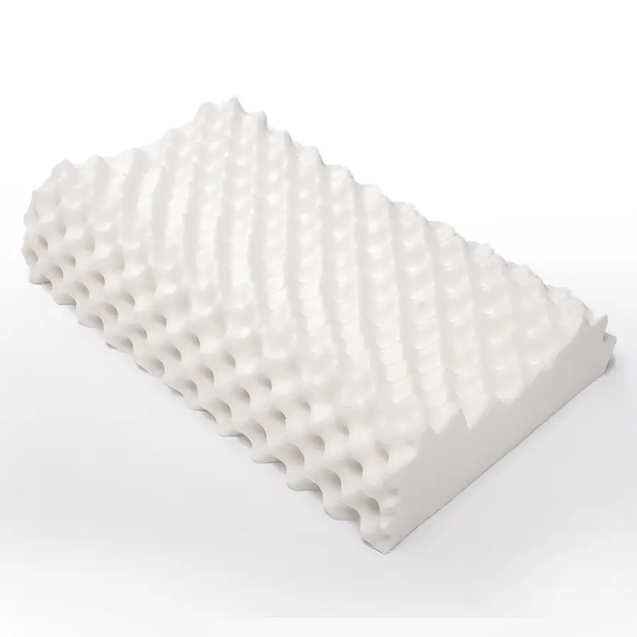 Salute 100% fodera per cuscino in cotone lavorato a maglia cuscino in lattice naturale per alleviare il dolore al collo
