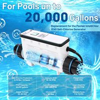 Cellule de sel de remplacement IC20 compatible avec Pentair IntelliChlor EC-520554 (520554) pour piscines à eau salée jusqu'à 20 000 gallons
