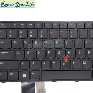 Teclado de ordenador portátil en inglés de EE. UU. Para LENOVO <span class=keywords><strong>ThinkPad</strong></span> L15 Gen 4 con Trackpoint SN3103B teclados de con marco negro sin retroiluminación - Product Image 4