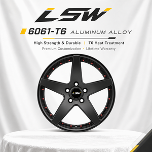 Jantes forgées LS8199 5x112 5x120 18 19 20 pouces, garantie du meilleur prix, remplacement OEM, rivets noirs et rouges pour BMW Mercedes - Product Image 3