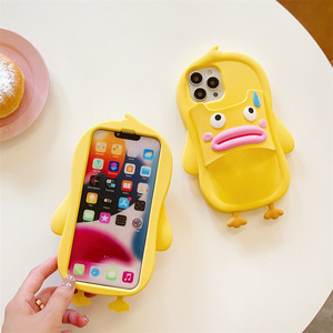 Ốp lưng điện thoại iPhone 12 13 14 15 16 Pro Plus Max hình thú dễ thương <span class=keywords><strong>3D</strong></span> bằng silicon, có thể tùy chỉnh - Product Image 4