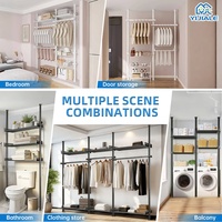 Approvisionnement d'usine Ménage Vestiaire Montable Chambre Armoire Placard Walk In Garde-robe Système Ouvert