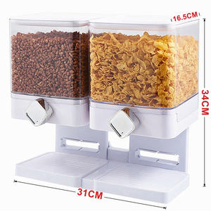 Ofertas al por mayor de dispensadores dobles de cereales y recipientes para almacenamiento de alimentos secos para cocina - Product Image 2
