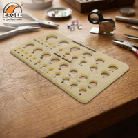 Jauge de bijouterie en plastique pour diamants et perles Eagle, code 42.0208, 0.015 kg, pour kit de fournitures de fabrication de bijoux