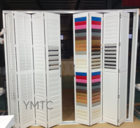 Volets de porte en bois sur mesure, volets de séparation de pièce en PVC avec porte de placard pliante