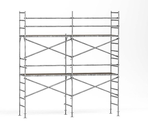 H Frame Steel Scaffolding Hot <strong>Sale</strong> Portable Metal Frame <strong>Scaffold</strong> With Cross Brace Base Jack <strong>for</strong> Residential House Decoration - Product Image 3