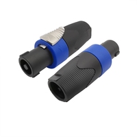 Connecteur de câble à verrouillage par torsion pour haut-parleur 4 pôles pour NEUTRIK Type NL4FC Speakon Connecteur mâle 4 pôles pour haut-parleur audio