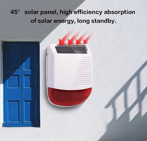 Ev güvenlik kablosuz Siren güneş enerjili açık <span class=keywords><strong>Alarm</strong></span> sireni anti-hırsızlık hırsız <span class=keywords><strong>alarm</strong></span>ı sistemi - Product Image 4