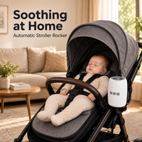 Appareil intelligent pour le sommeil des nourrissons, berceau vibrant automatique pour poussette, système apaisant à bruit blanc, portable pour calmer bébé en voyage