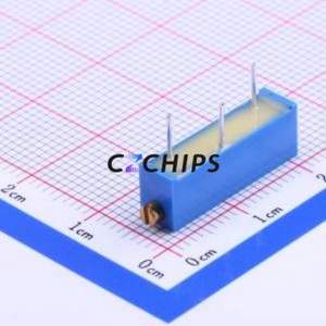 ตัวต้านทาน/โพเทนชิโอมิเตอร์แบบปรับได้สำหรับ3006P-1-501LF ผ่านชิ้นส่วนรู (THT)-3P, ตัวต้านทาน6.4x4.8มม. 500Ohm 10% 750mW 100ppm/℃ - Product Image 2