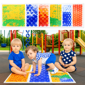 6 adet anti-kayma sıvı duyusal yer karosu eğitici oyuncak çocuk sakinleştirilmesi için bakım duyusal deneyim teşvik - Product Image 1