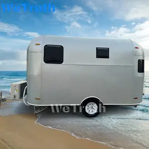 Popular supplier pass inspection off-road camping vehicle Aluminum Travel Trailers camping vehicles travel small camper trailer