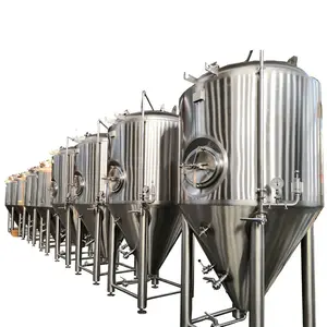 500l Fermenter Glycol Jacket Beer Fermentation Vessel 500l 1000L 1500L 2000L Isobaric Conical Fermenter Tank Per Batch