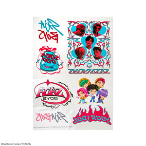 Tatouages visage et corps K-pop Demon Hunters CN 2026 pour la maison, le bureau, l'école, les affaires, cadeau de Saint-Valentin - Product Image 5