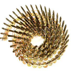 Galvanizli sarı 1-1/4 inç 16 derece örneğin halka saplı çatı bobini tırnak - Product Image 1