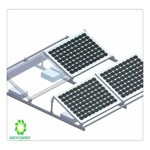 Solar Aluminum Panel Bracket Adjustable Triangle Folding Solar Panel Mounting Bracket Roof PV Module Support Racking