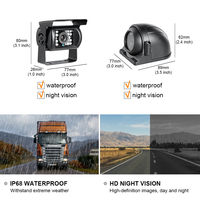 Kit DVR mobile GISION 4CH HDD 4G avec vision nocturne et écran IPS - Garantie 1 an pour système de caméra de sécurité pour autobus scolaires et camions