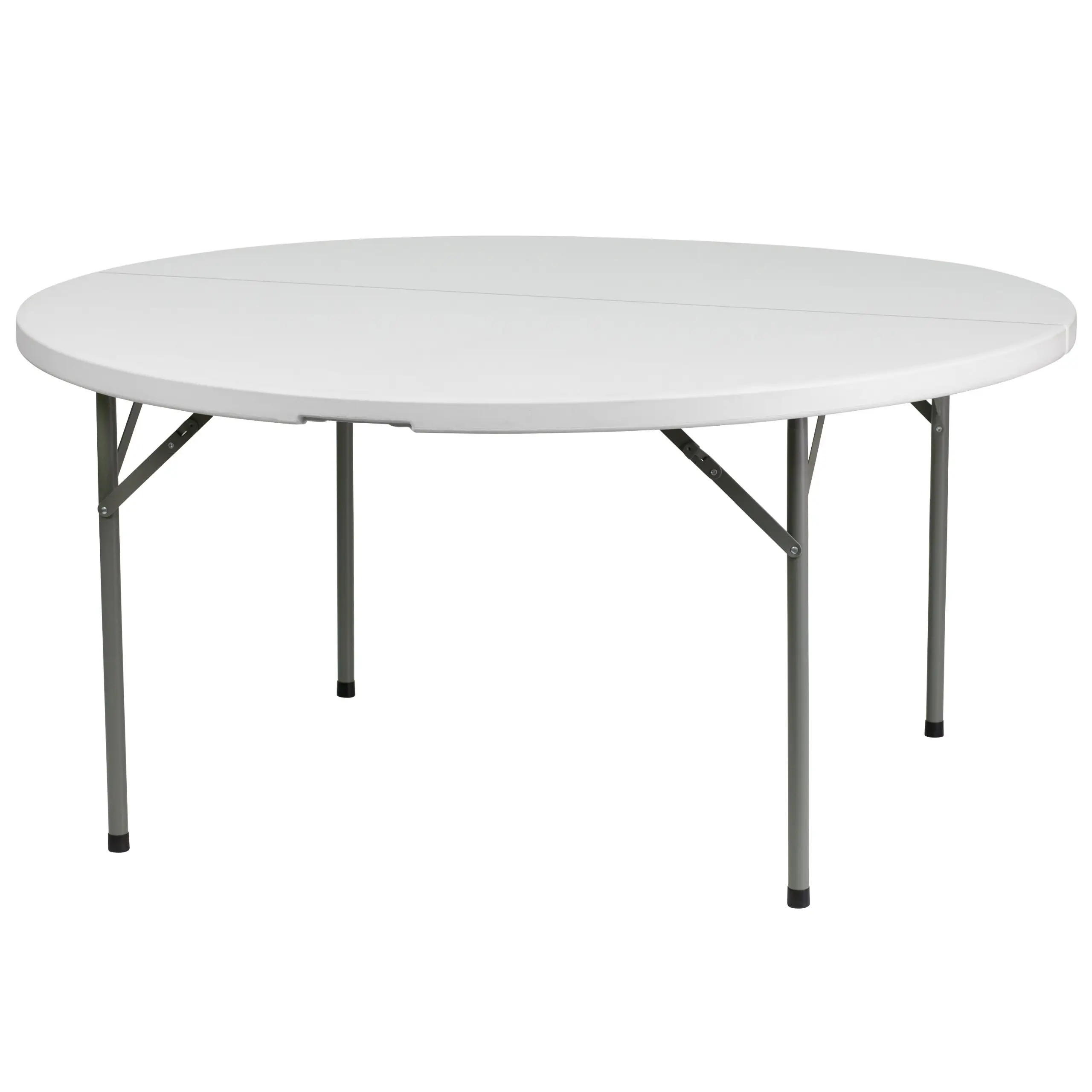 Custom Dia 152cm folding round tables portable foldable plastic folding 60 inch round table for restaurant