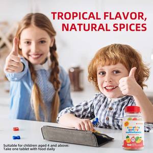 Gomitas multivitamínicas vegetarianas <span class=keywords><strong>de</strong></span> energía diaria <span class=keywords><strong>de</strong></span> fábrica OEM <span class=keywords><strong>para</strong></span> adolescentes, vitaminas <span class=keywords><strong>C</strong></span> E B con sabor a frutas, 150 <span class=keywords><strong>c</strong></span>ápsulas - Product Image 4