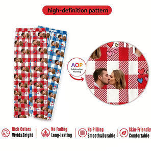 Pantalones de <span class=keywords><strong>Pijama</strong></span> con Estampado Digital 3D Personalizado, Pantalones de Dormir Casuales de Punto para Hombre y Mujer, Cintura Elástica, Suaves y Transpirables - Product Image 4