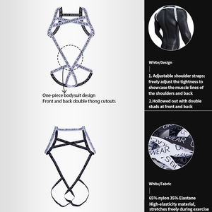 Slip perizoma da <span class=keywords><strong>uomo</strong></span> con stampa a lettere, ultra elastico, traspirante, resistente agli odori, anti-sfilamento, sexy, per sport e tempo libero - Product Image 4