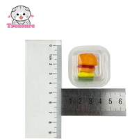 Mini Hamburger Gevulde Gummy Candy, Fruitig Sappig Burger Snoep, Individueel Verpakt Potje Groothandel OEM