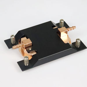 Radiador de ventilador de refrigeración de <span class=keywords><strong>CPU</strong></span> con interfaz USB de fábrica con luz LED, disipador de calor de aluminio, bloque de agua de cobre, tipo de aire en caja de embalaje - Product Image 2