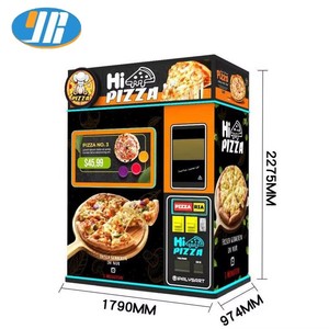 Automatischer Unbemannter Intelligenter Münz- & QR-Code/Token-Betriebener <span class=keywords><strong>Pizza</strong></span>-Verkaufsautomat mit Touchscreen-Display für Einkaufszentren und Fußgängerzonen - Product Image 4