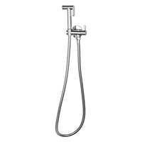 YISHUI Kit de douche bidet mural moderne à double fonction avec pulvérisateur shattaf, en laiton haut de gamme chromé, pour toilettes