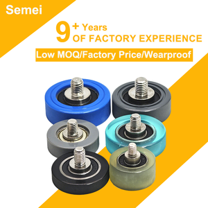 Roulettes de <span class=keywords><strong>porte</strong></span> en polyuréthane et roulettes avec roulements OD40-60mm pour un fonctionnement fluide et silencieux des portes coulissantes - Product Image 1