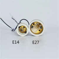Douille de lampe halogène en céramique haute température AK-TECH E14/E27 avec vis de fixation, 250V, certifiée CE ROHS, pour usage intérieur/extérieur