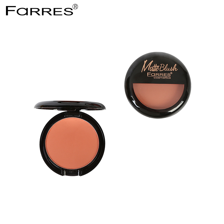 Private Label Makeup blush round Coverage Vegan blush long lasting matte nude blush girls nature rouge beauty face tool